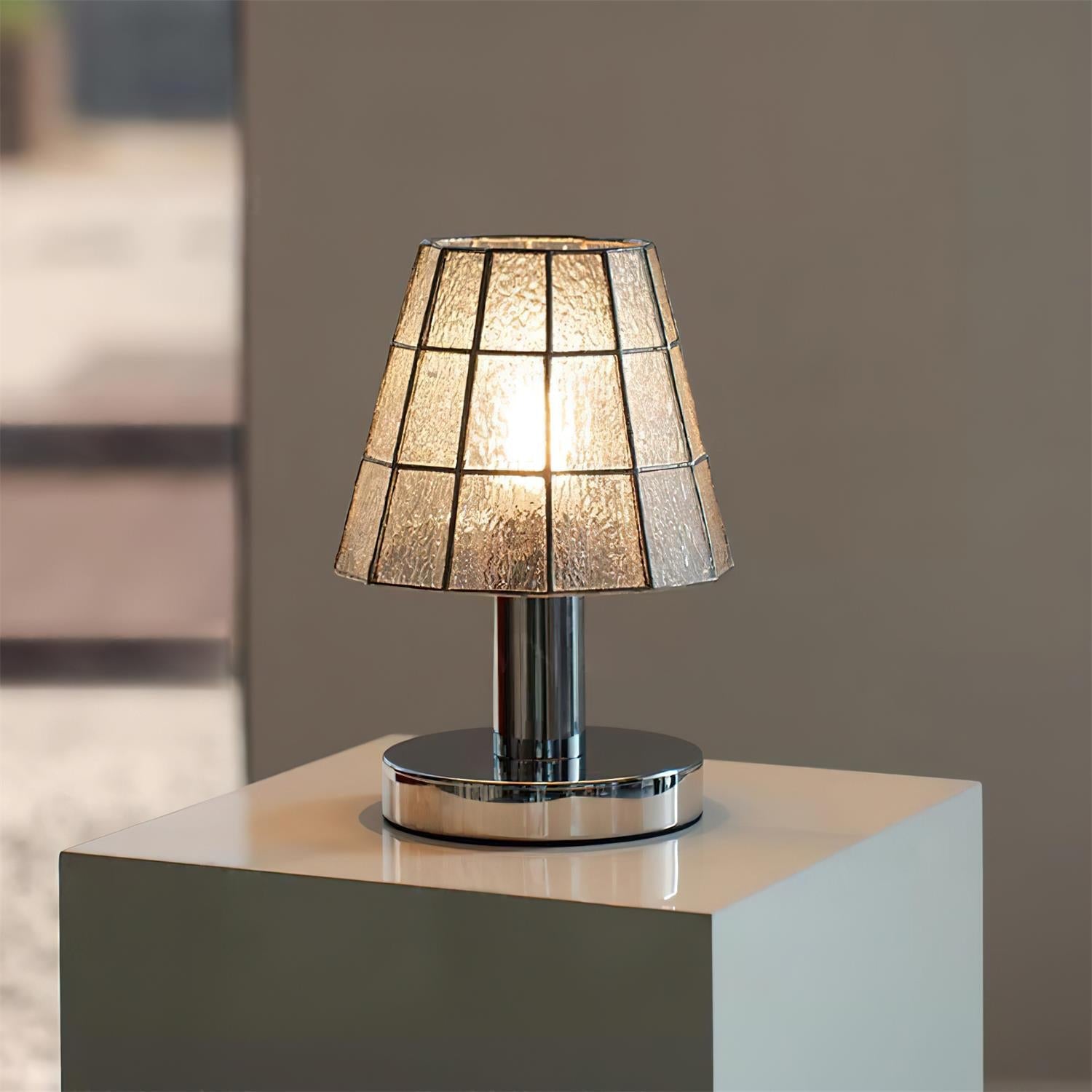 Fun Bohemian Glass Guy Table Light