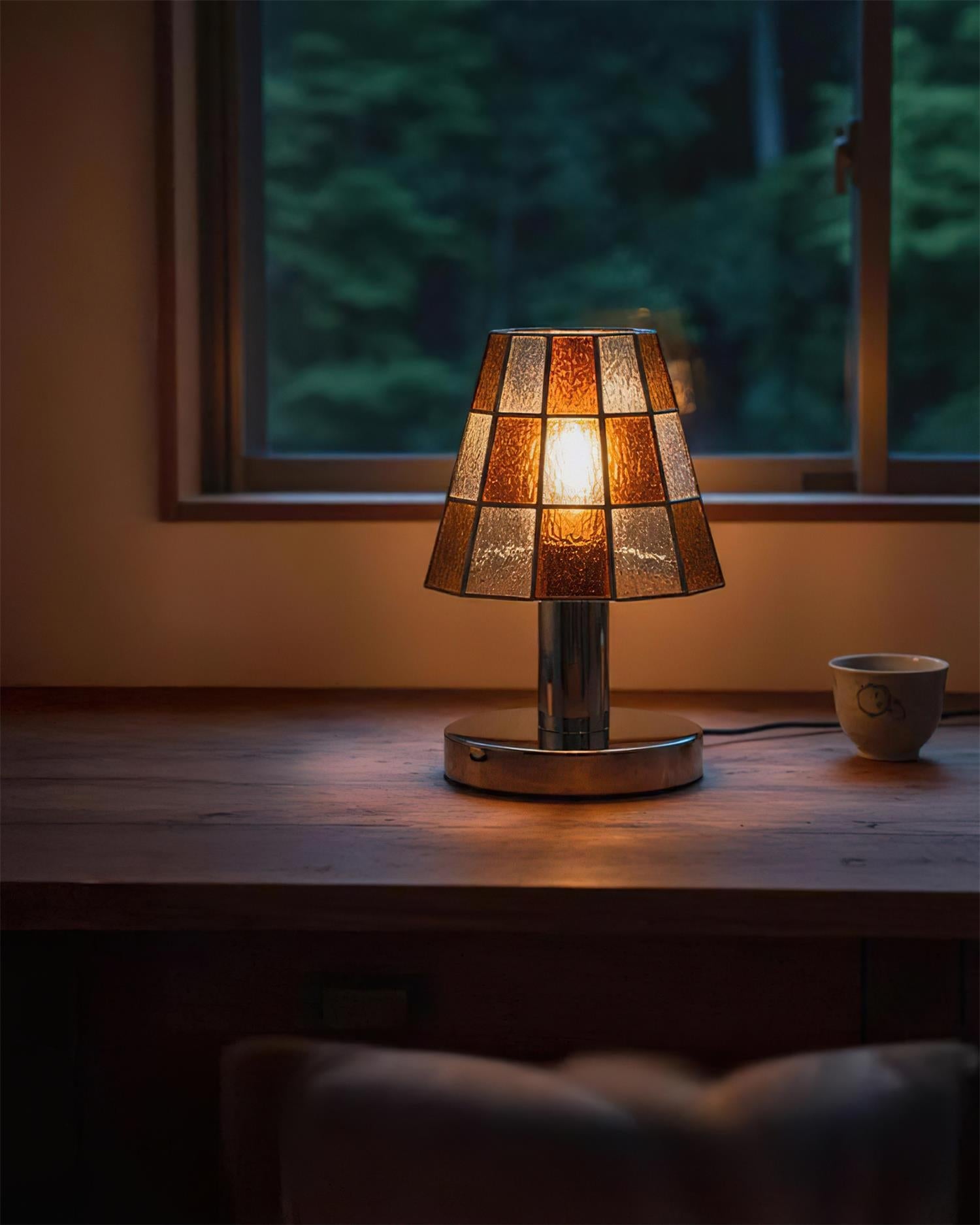 Fun Bohemian Glass Guy Table Light