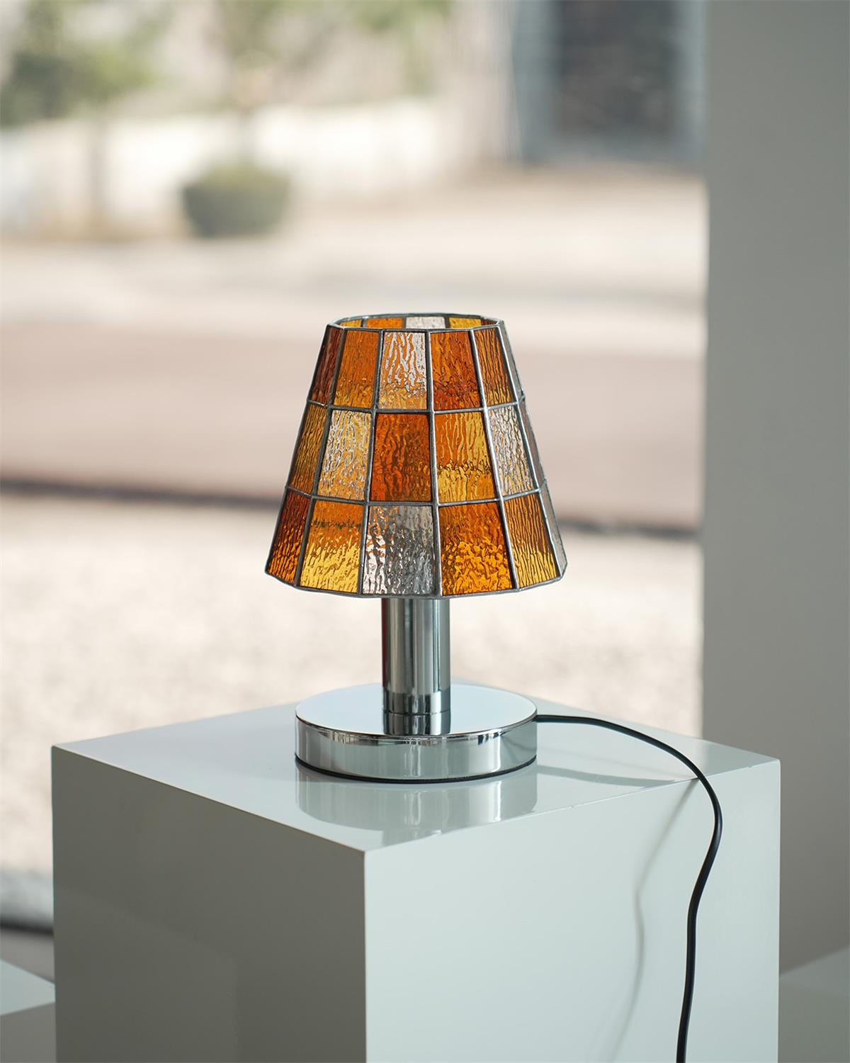 Fun Bohemian Glass Guy Table Light