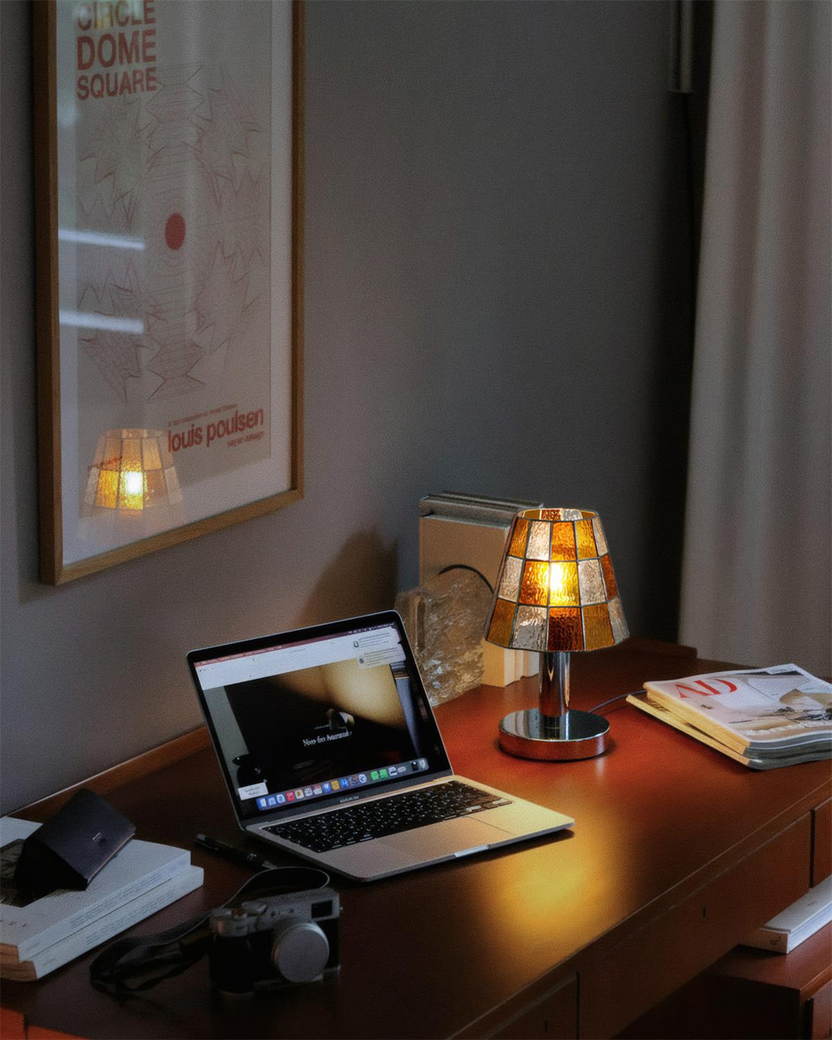 Fun Bohemian Glass Guy Table Light