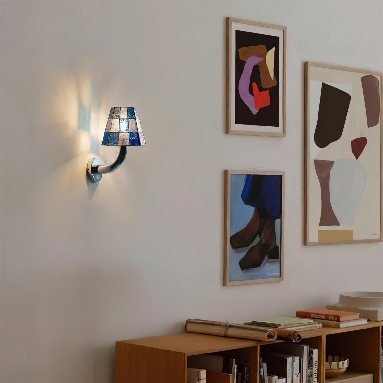 Fun Bohemian Glass Guy Wall Light