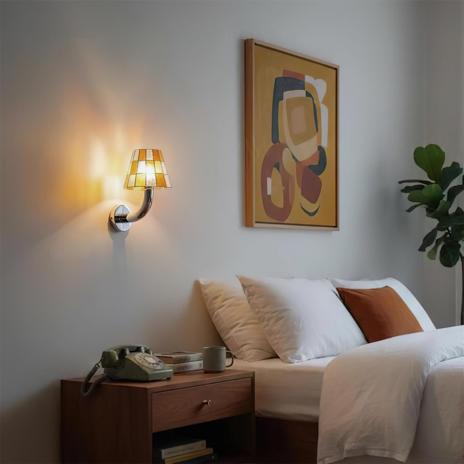 Fun Bohemian Glass Guy Wall Light