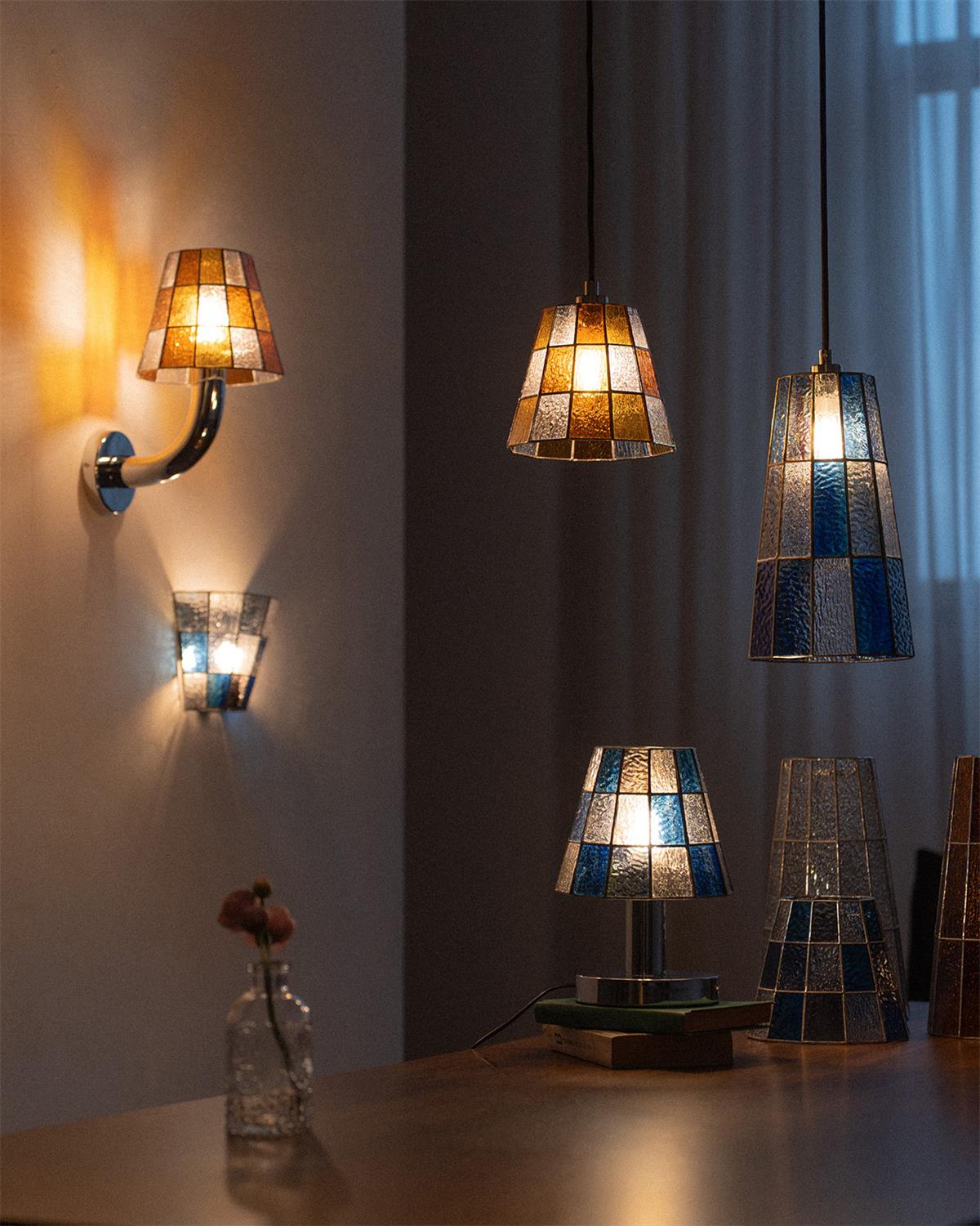 Fun Bohemian Glass Guy Wall Light
