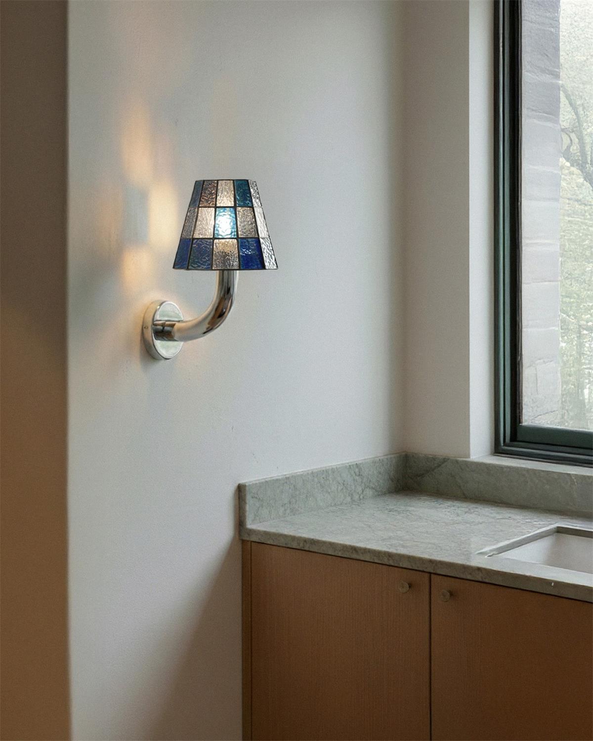 Fun Bohemian Glass Guy Wall Light