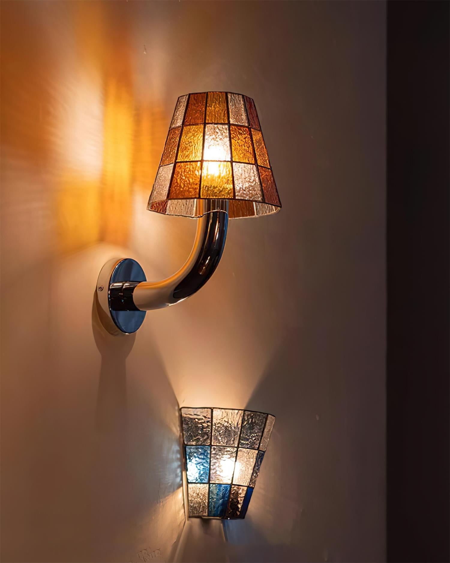 Fun Bohemian Glass Guy Wall Light