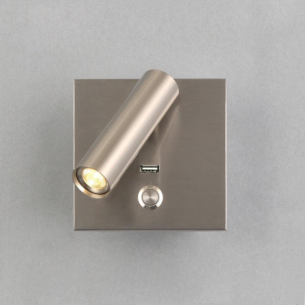Black Bedside USB Wall Light - Blowlighting