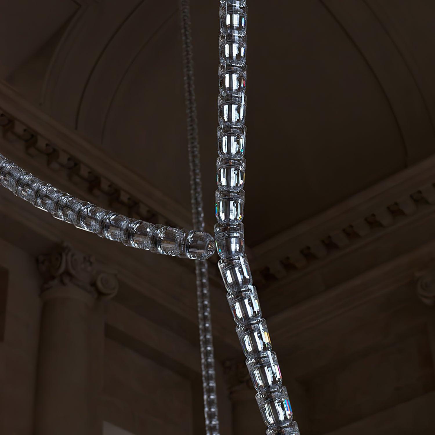 Cavenira Art Deco Crystal Chandelier - Blowlighting