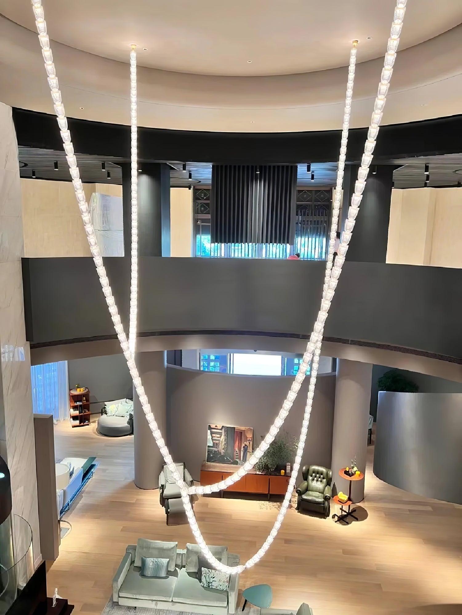Cavenira Art Deco Crystal Chandelier - Blowlighting