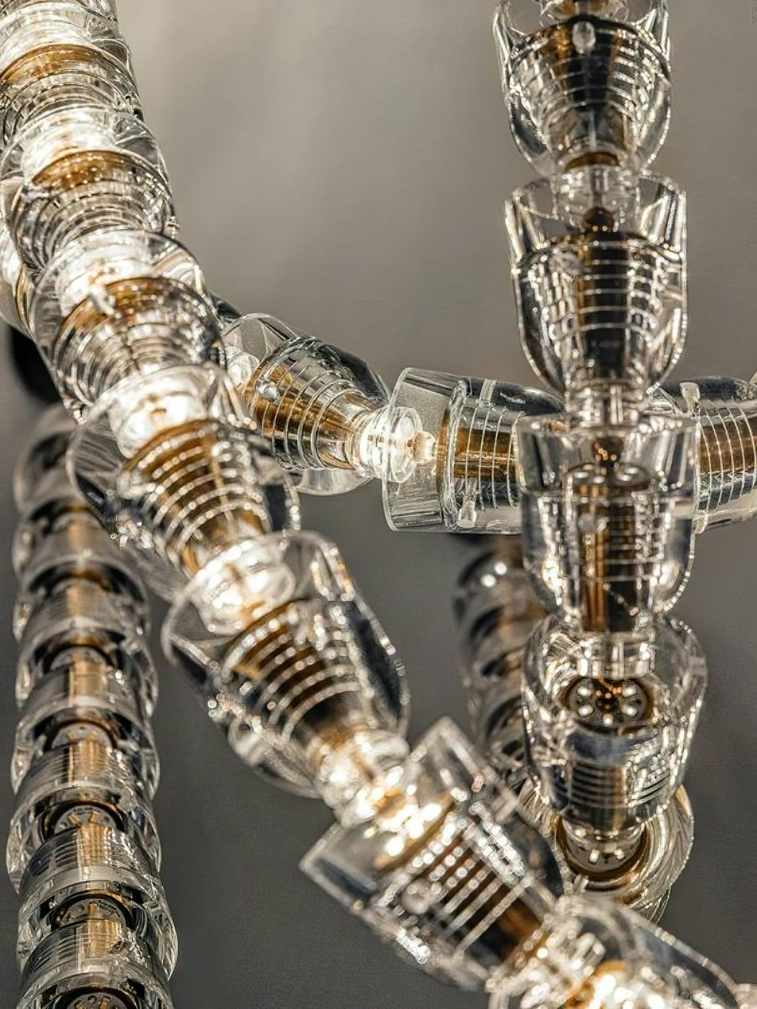 Luminara Crystal Cascade Chandelier - Blowlighting