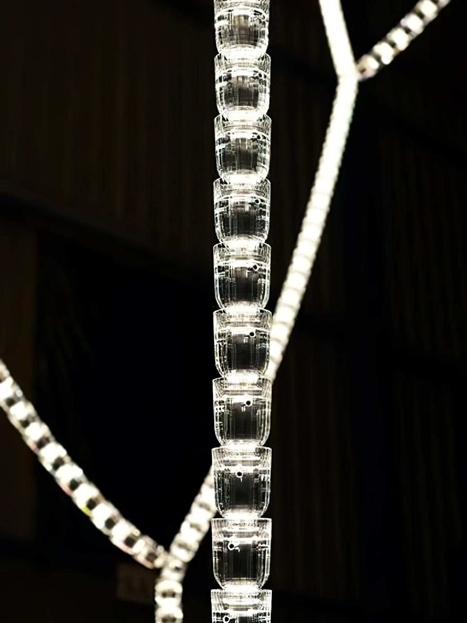 Luminara Crystal Cascade Chandelier - Blowlighting