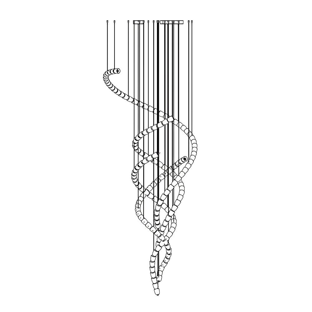Gabriel Chrome Chandelier - Blowlighting