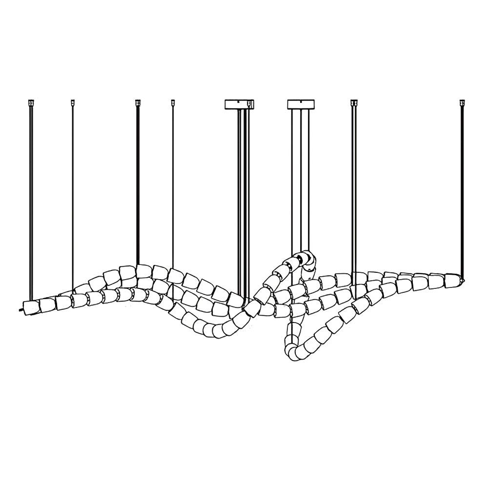 Gabriel Chrome Chandelier - Blowlighting