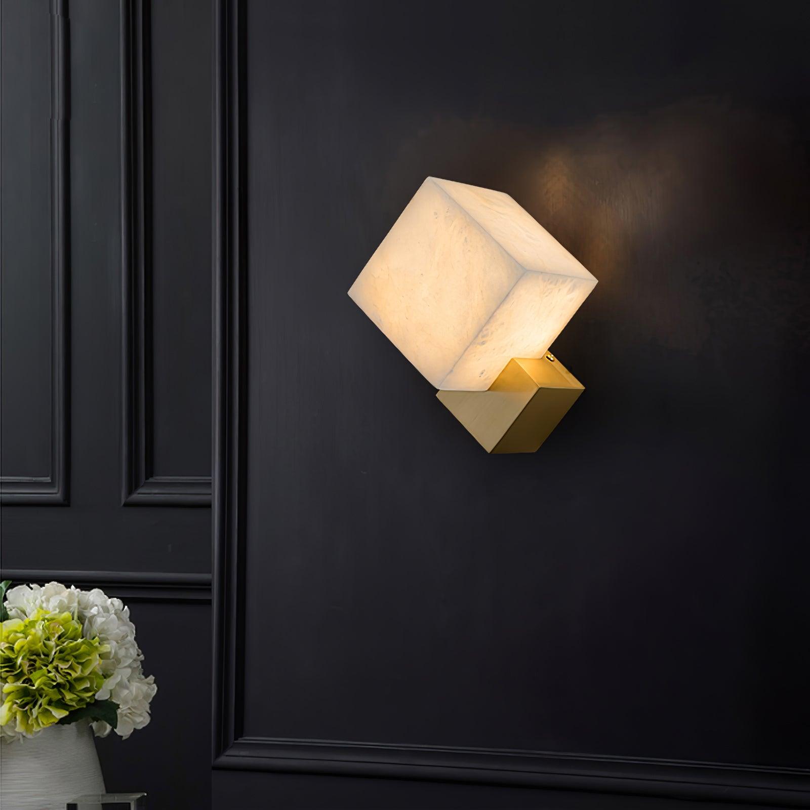 Arden Minimalist Alabaster Wall Light - Blowlighting