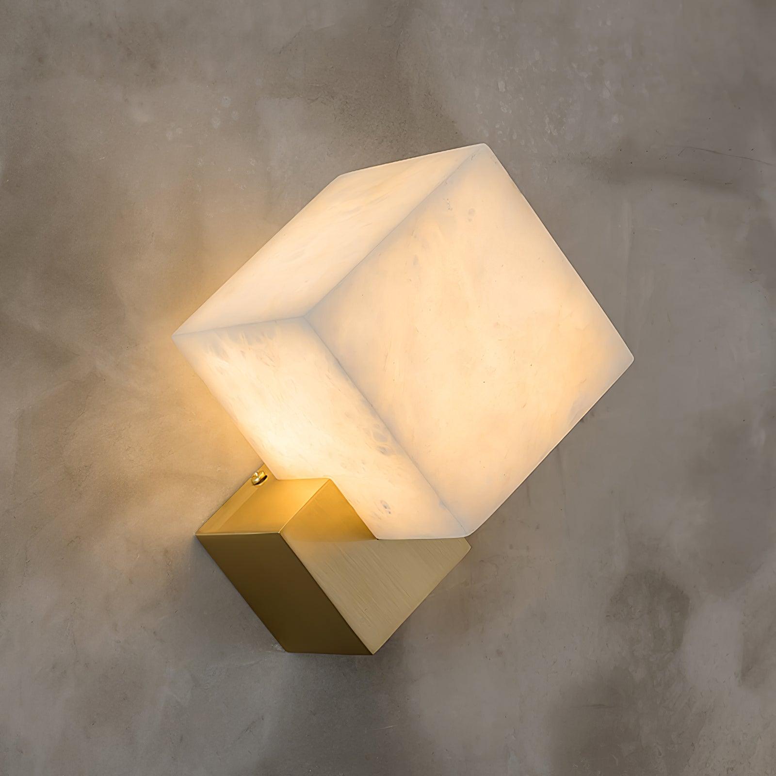 Arden Minimalist Alabaster Wall Light - Blowlighting