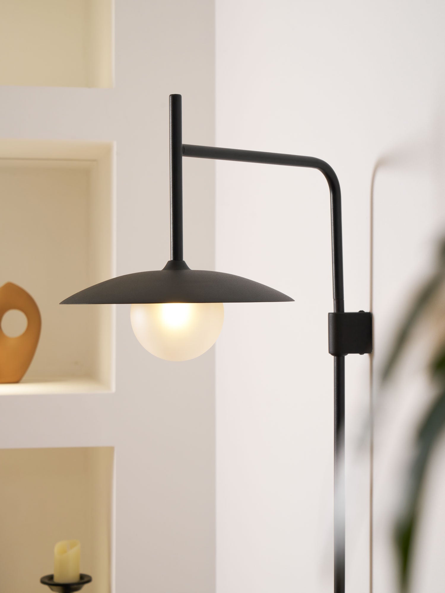Gea Swing Arm Plug-in Wall Lamp - Blowlighting