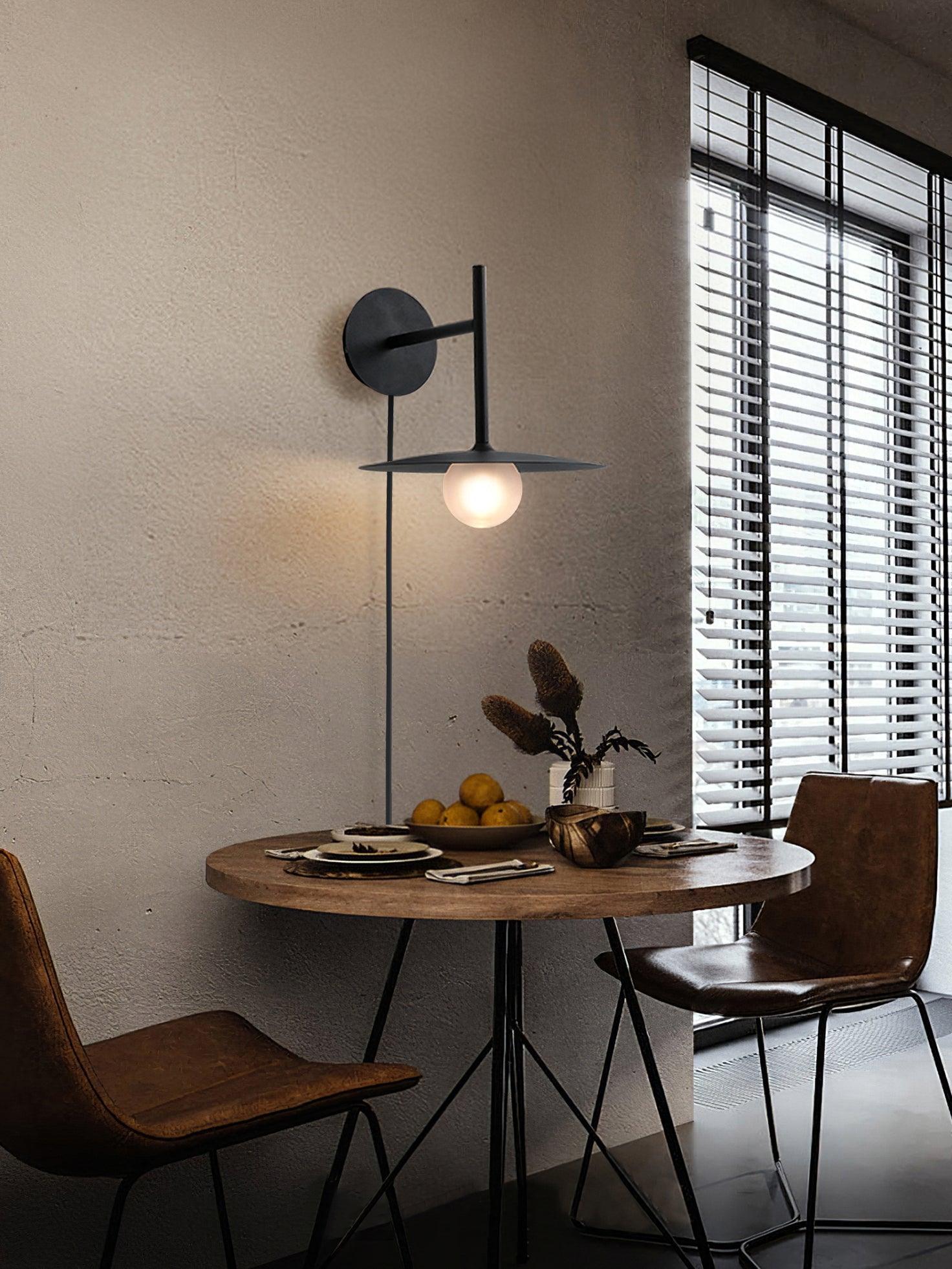Gea Iron Plug-In Wall Lamp - Blowlighting