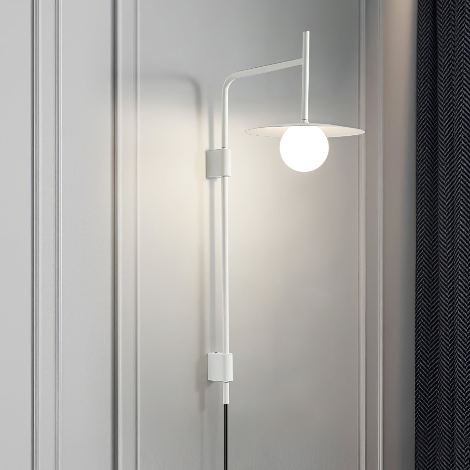 Gea Swing Arm Plug-in Wall Lamp - Blowlighting