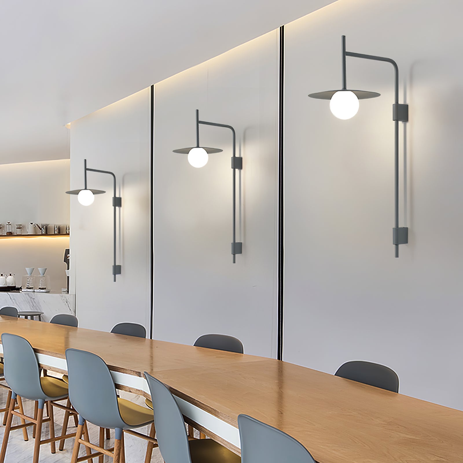 Gea Swing Arm Plug-in Wall Lamp - Blowlighting