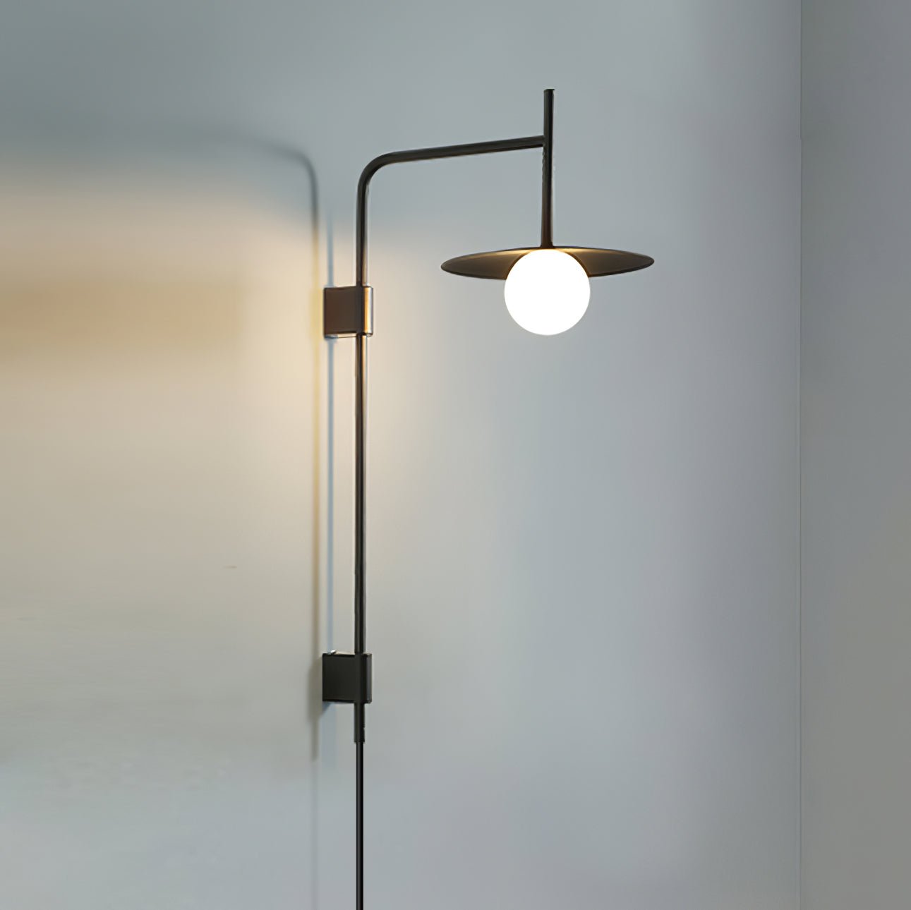 Gea Swing Arm Plug-in Wall Lamp - Blowlighting