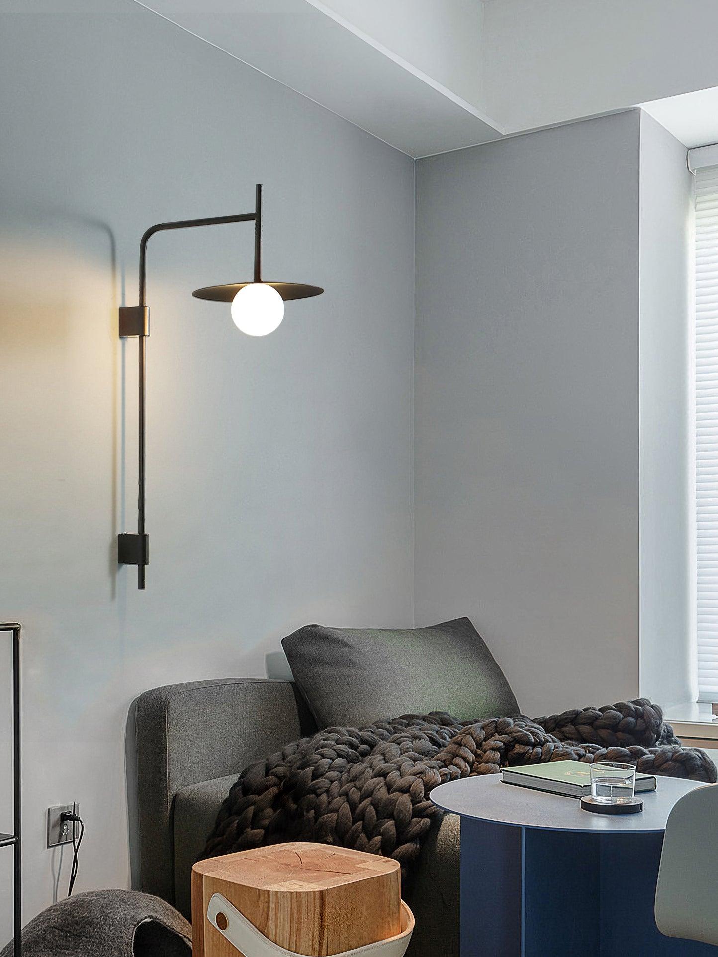 Gea Swing Arm Plug-in Wall Lamp - Blowlighting