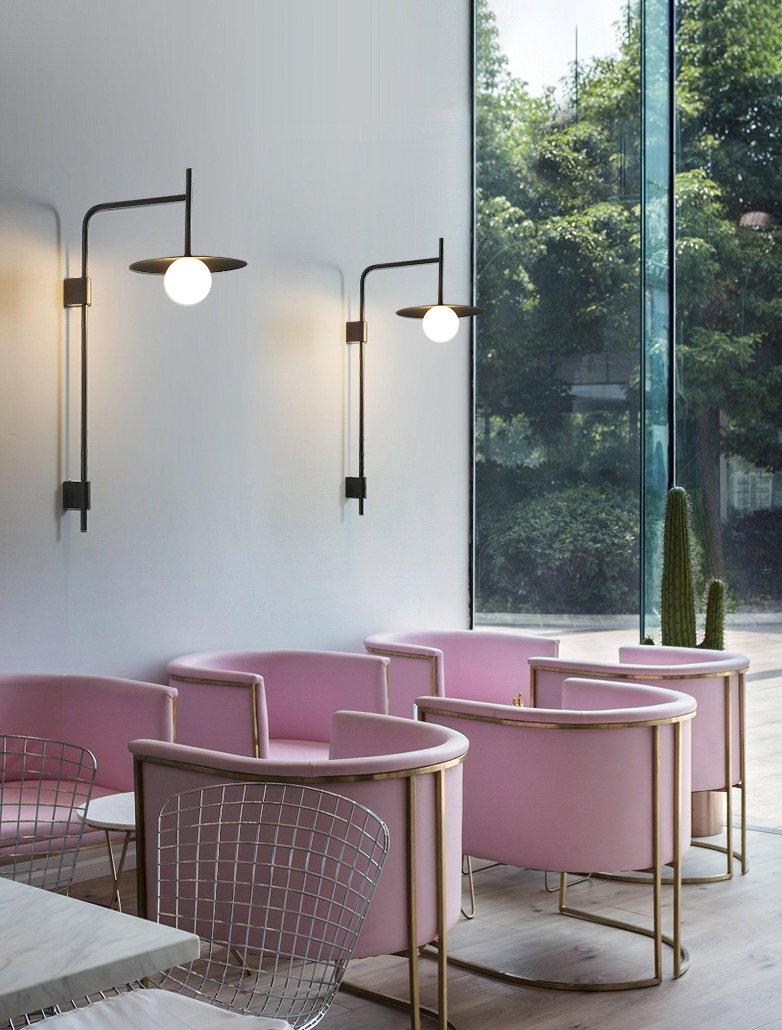 Gea Swing Arm Plug-in Wall Lamp - Blowlighting