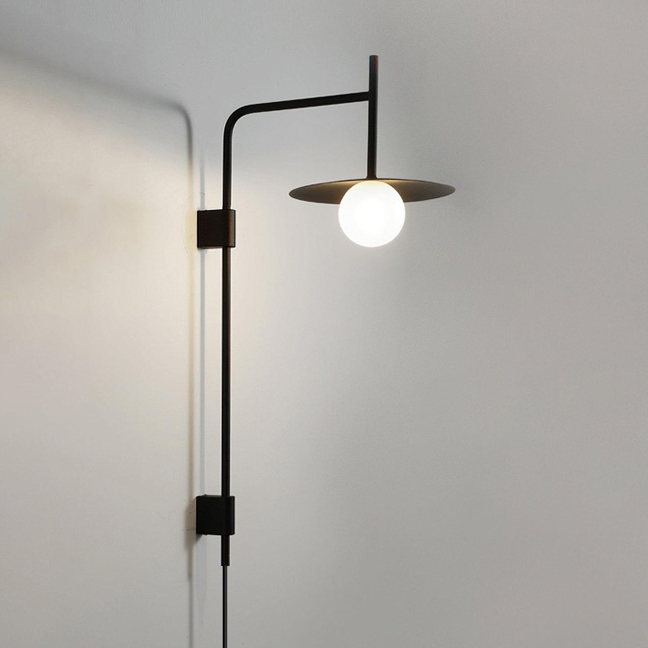 Gea Swing Arm Plug-in Wall Lamp - Blowlighting