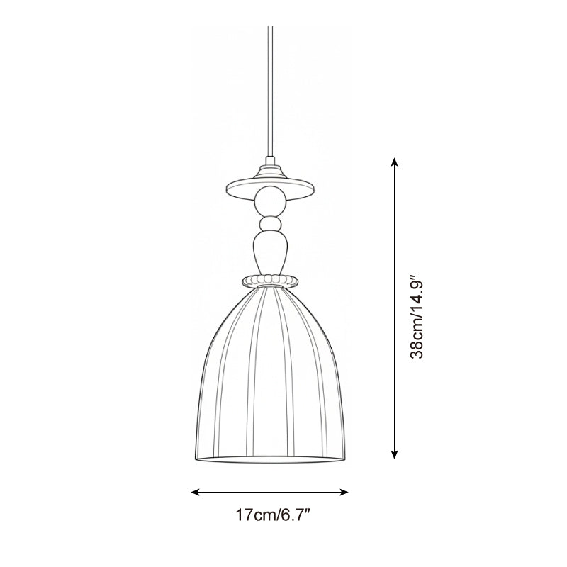 Confetto Art Deco Dome Pendant Lamp