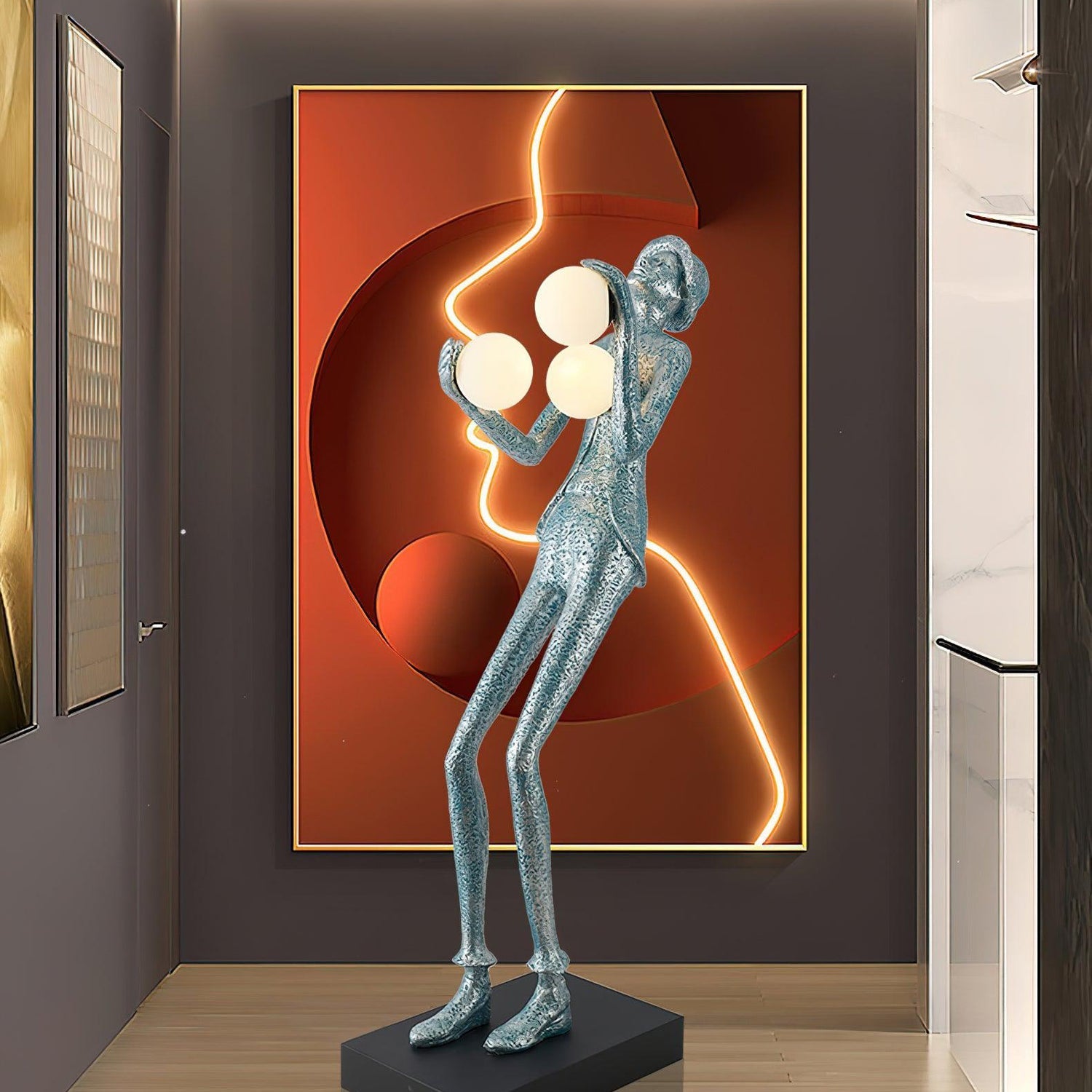 Evlirir Artistic Bronze Floor Lamp - Blowlighting