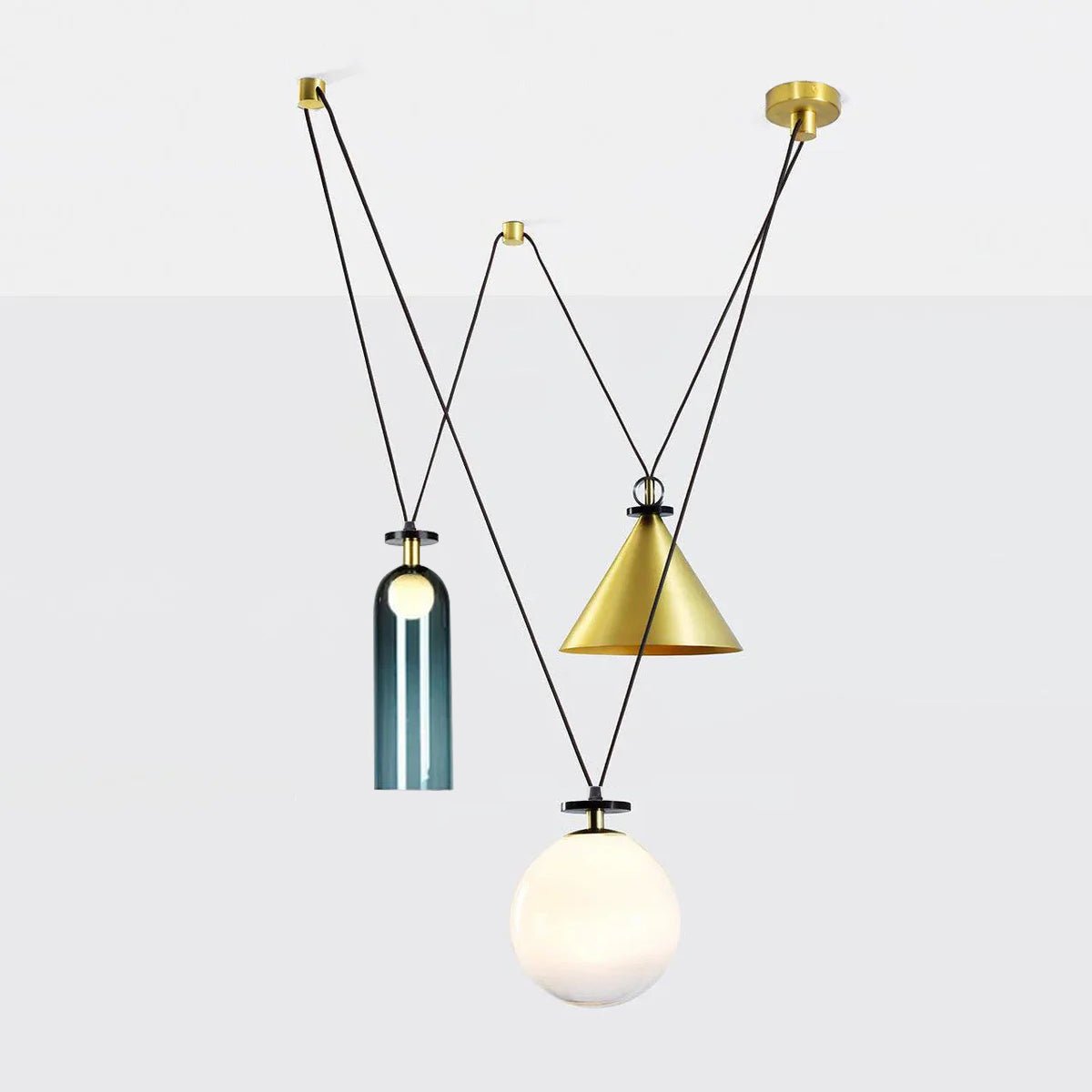 Geometric Shape Art Modern Chandelier - Blowlighting