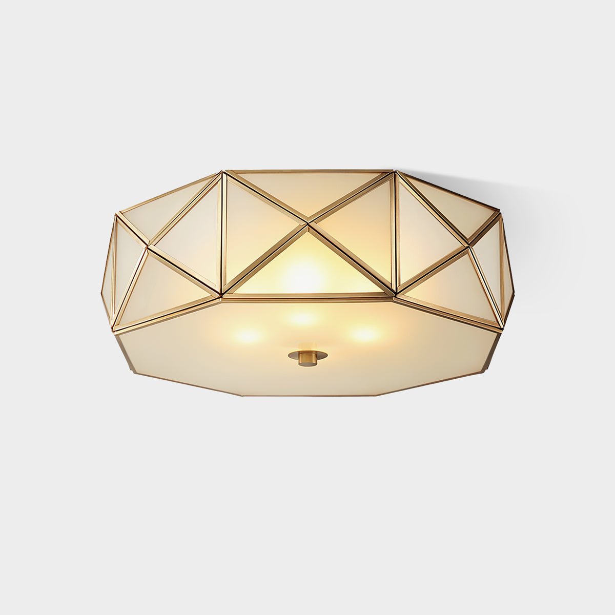 Geometric Shaped Flush Ceiling Light - Blowlighting