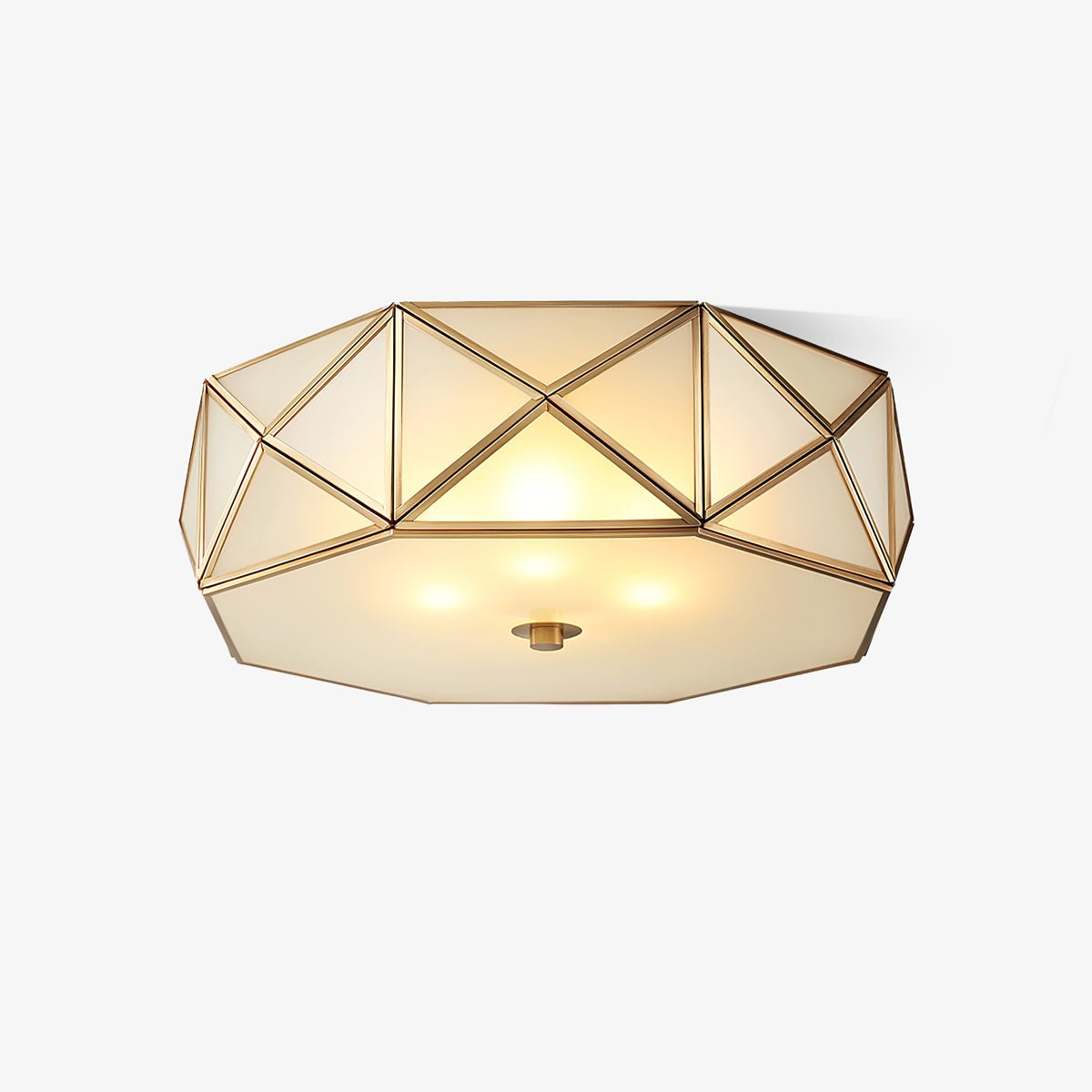 Geometric Shaped Flush Ceiling Light - Blowlighting