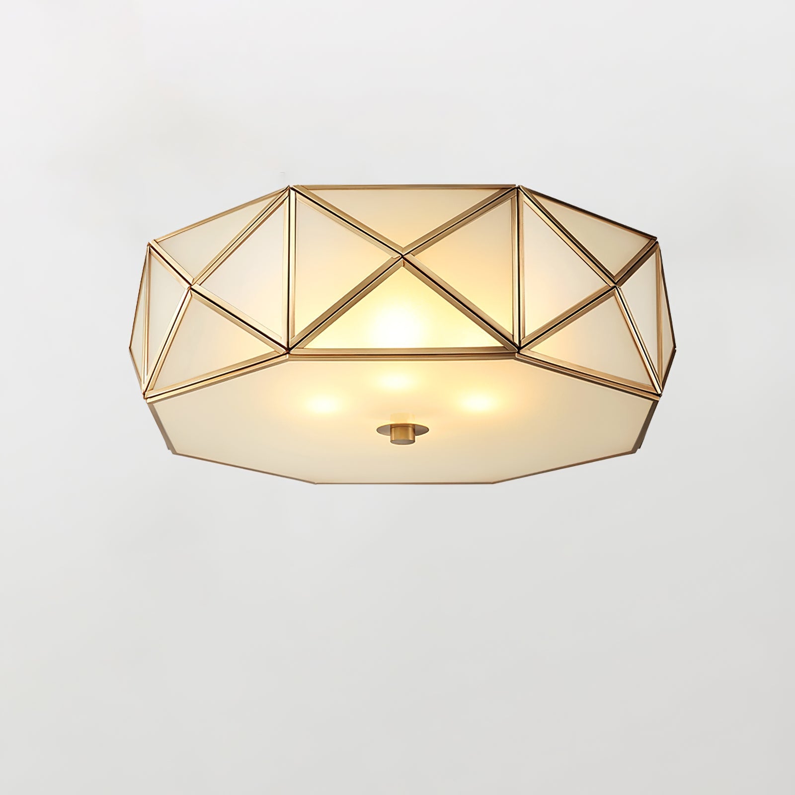 Geometric Shaped Flush Ceiling Light - Blowlighting