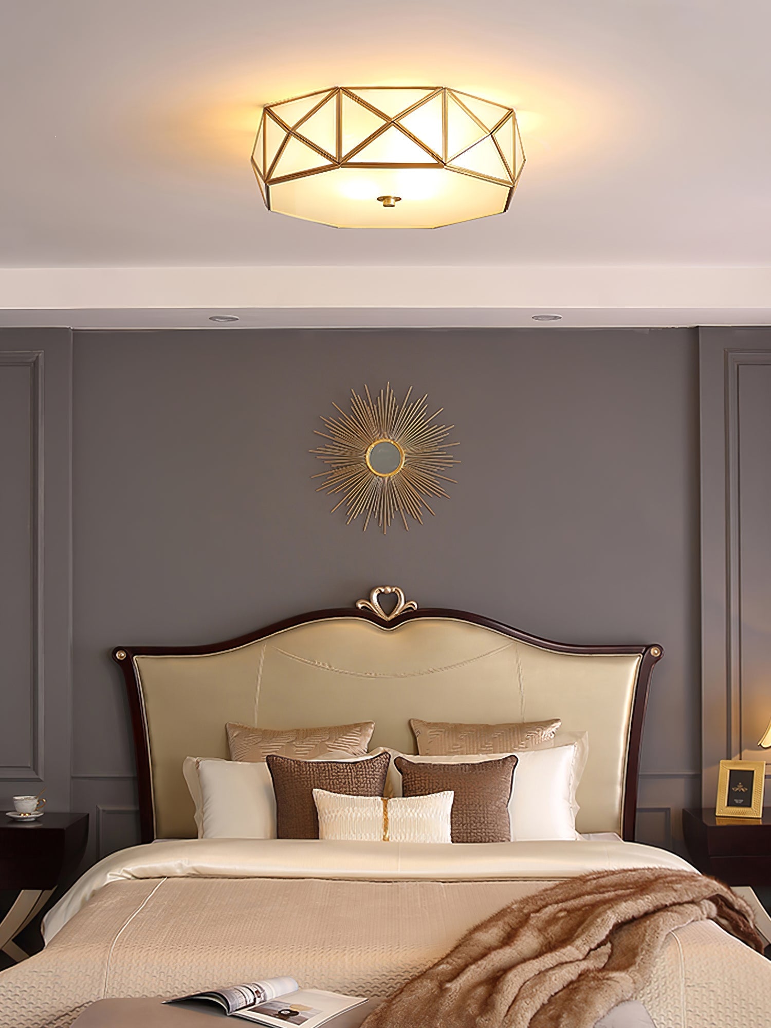 Geometric Shaped Flush Ceiling Light - Blowlighting