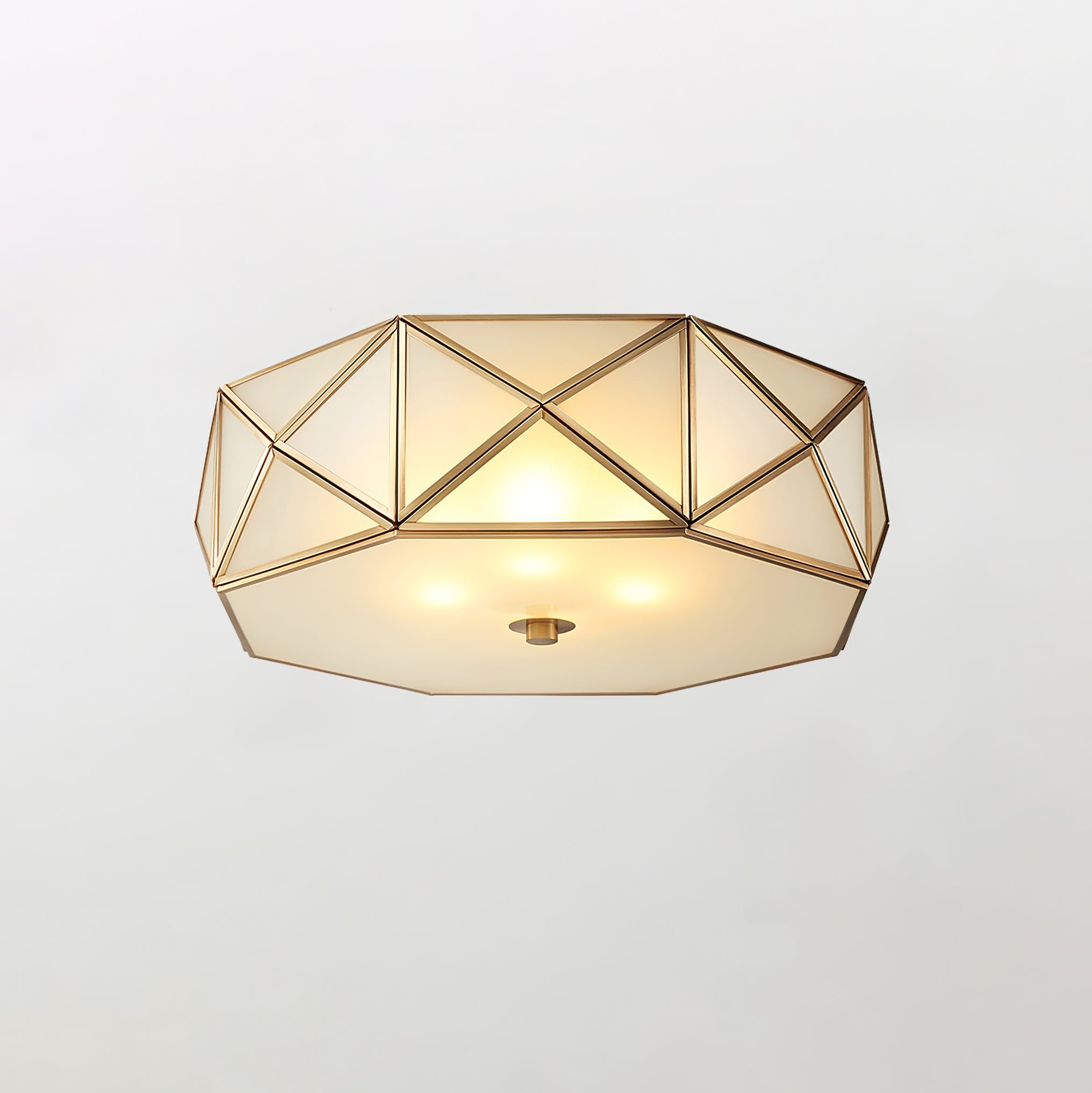 Geometric Shaped Flush Ceiling Light - Blowlighting
