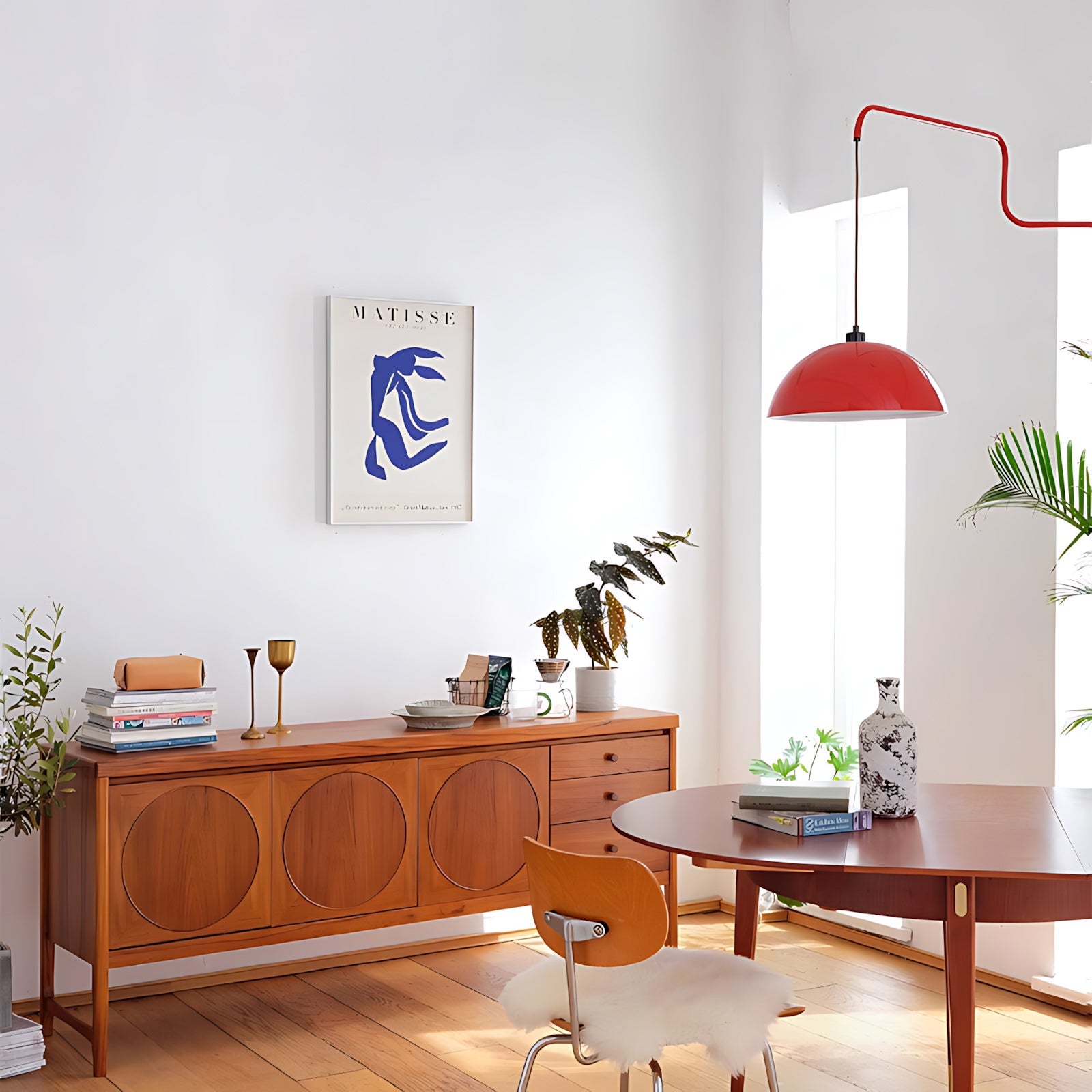 Geometry Dopamine Colors Aluminum Plug-In Wall Light