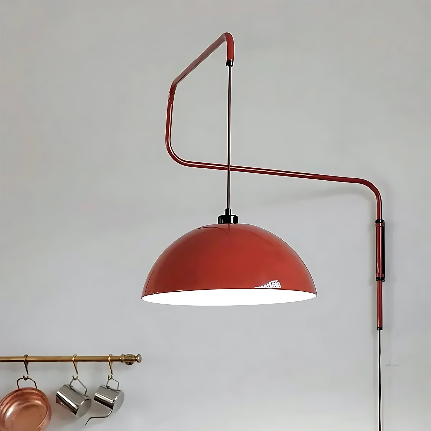 Geometry Dopamine Colors Aluminum Plug-In Wall Light