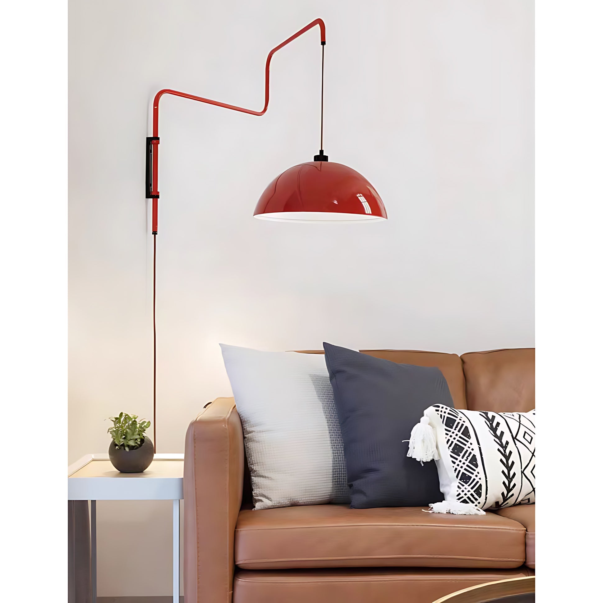 Geometry Dopamine Colors Aluminum Plug-In Wall Light