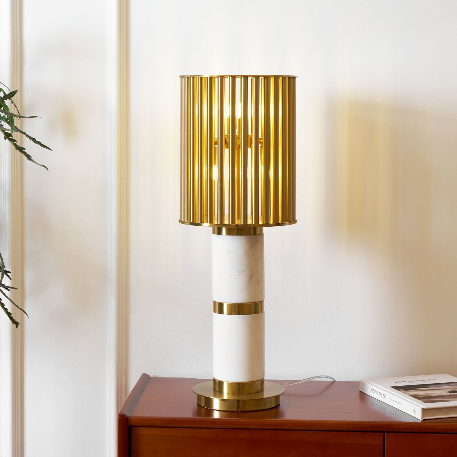 Gilded Cage Table Lamp - Blowlighting