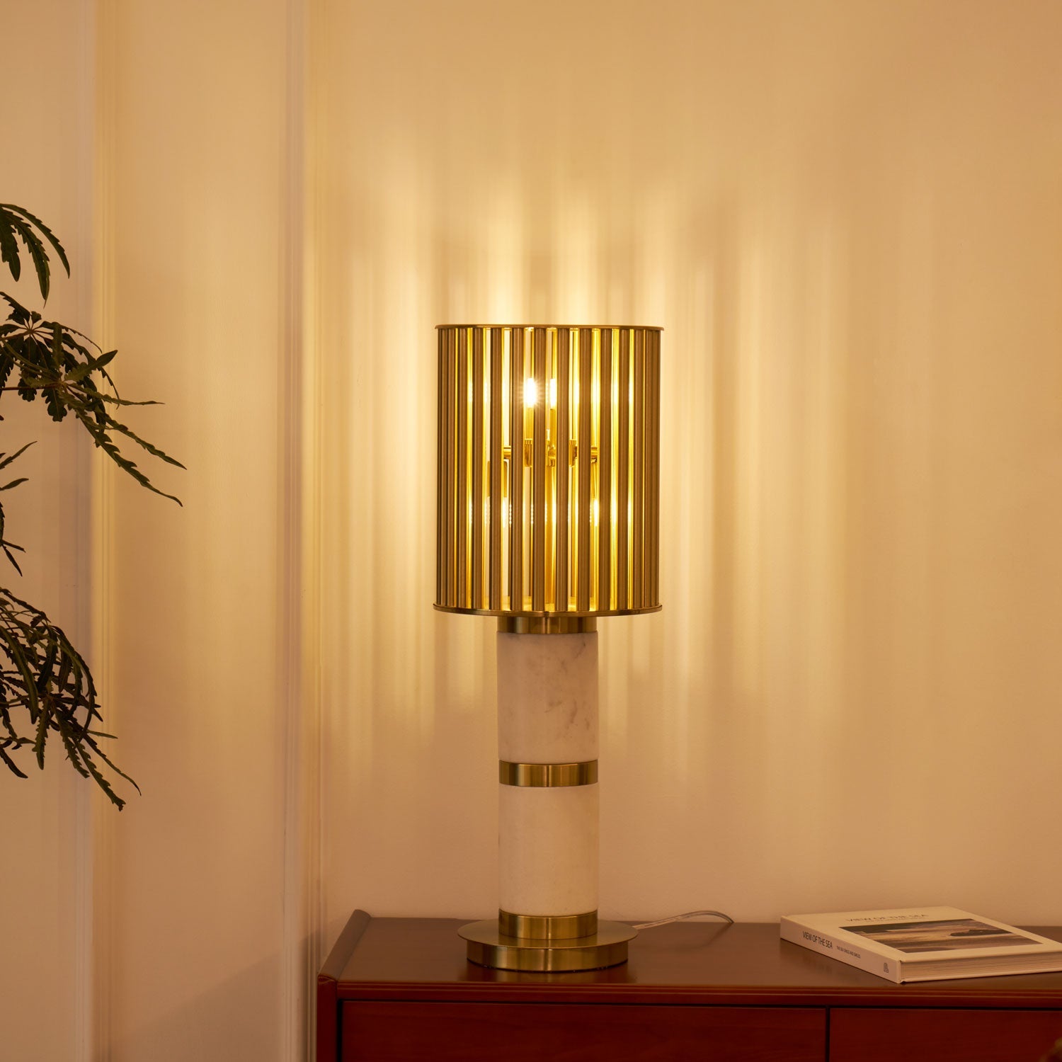 Gilded Cage Table Lamp - Blowlighting