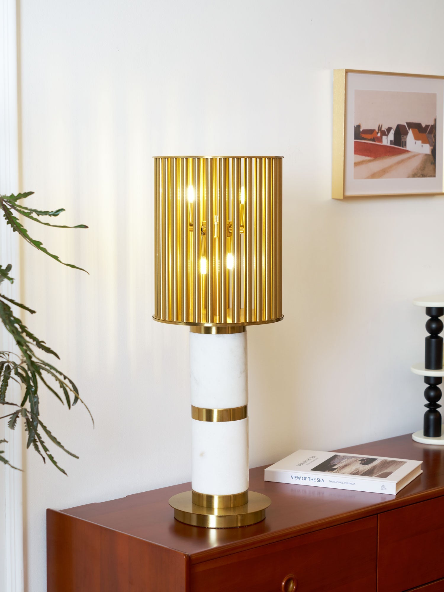 Gilded Cage Table Lamp - Blowlighting