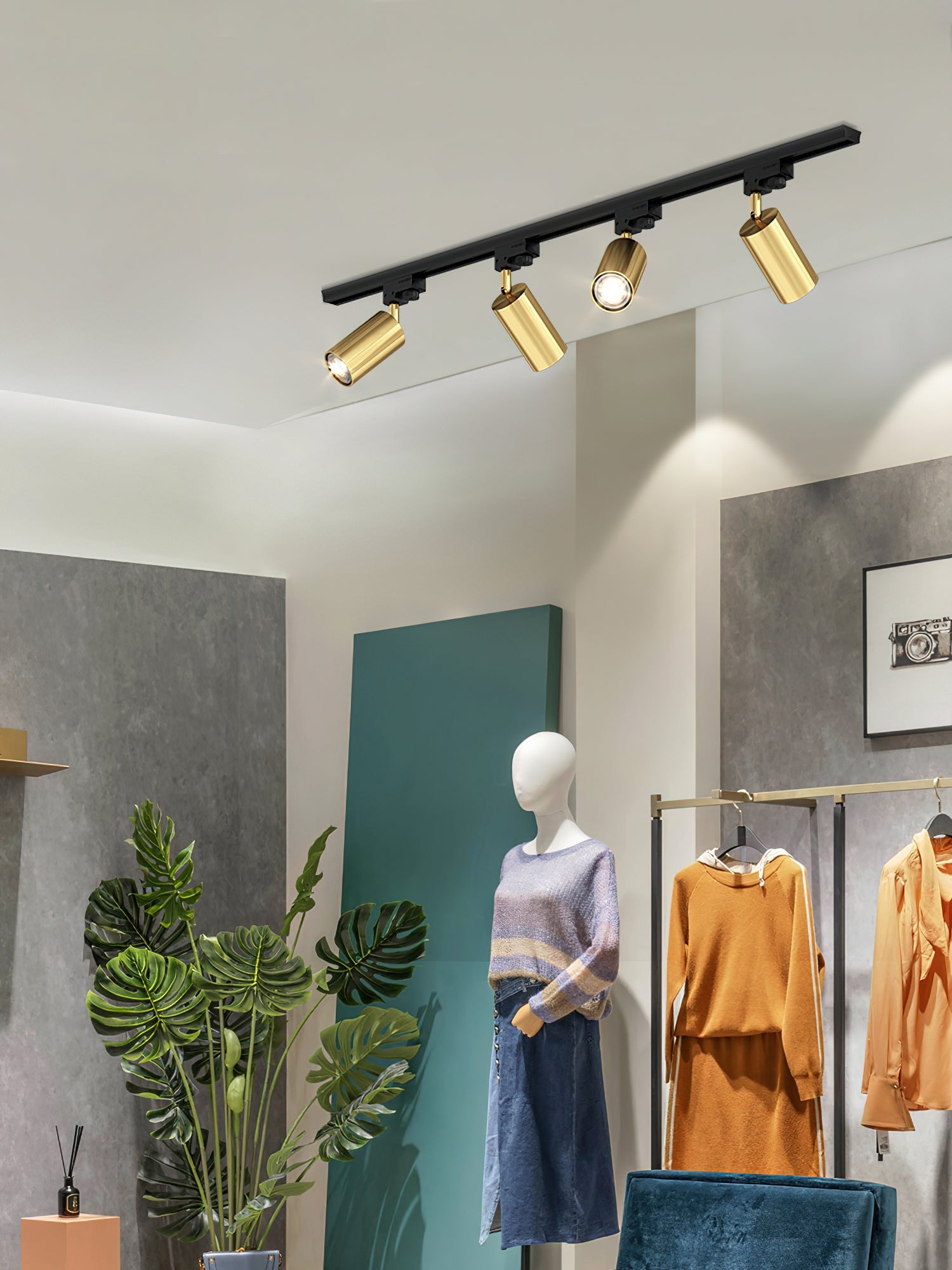 Gilded Rail Track Light - Blowlighting