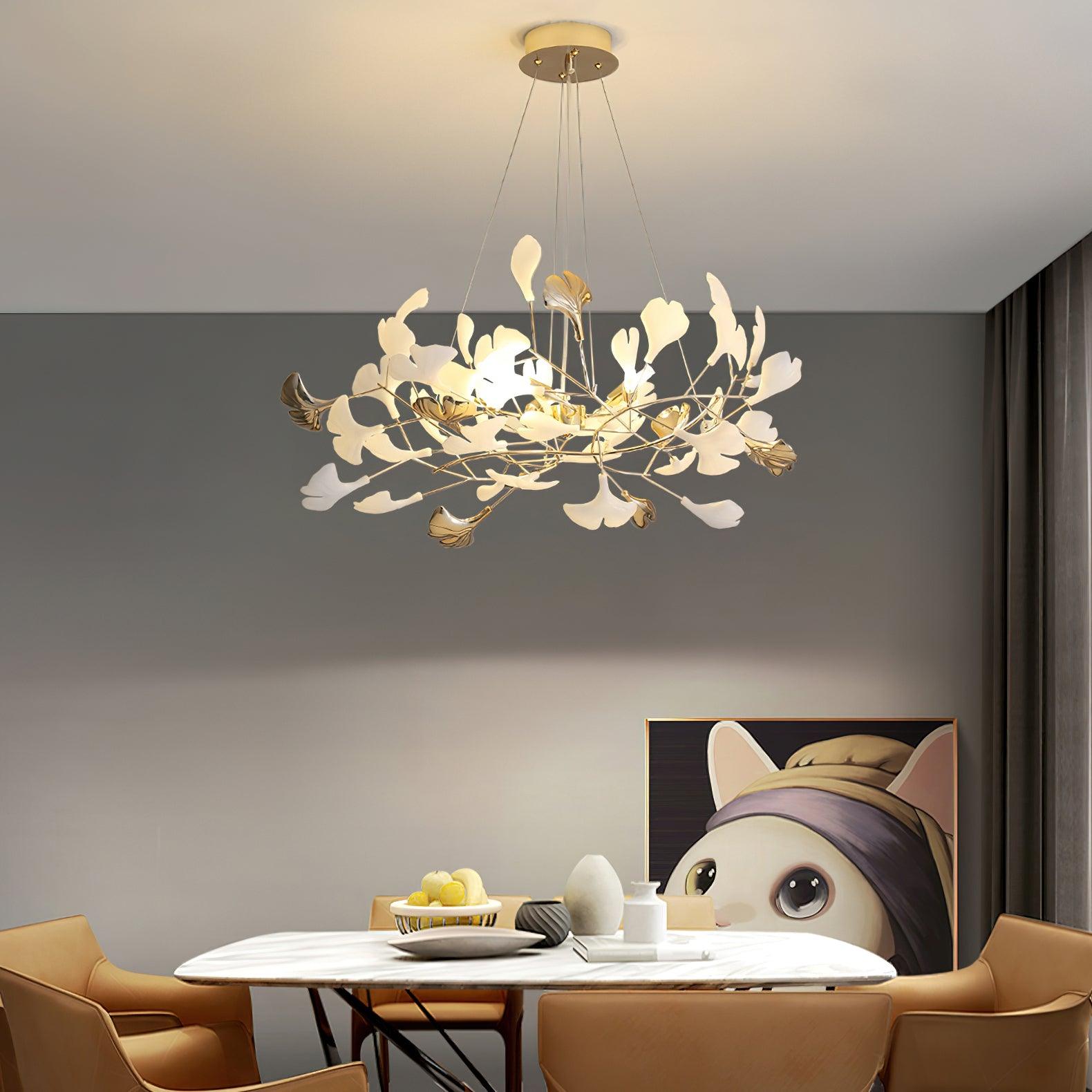 Gingko Chandelier R - Blowlighting