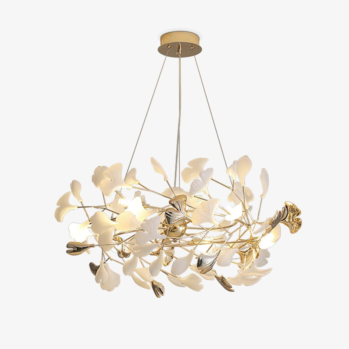 Gingko Chandelier H - Blowlighting