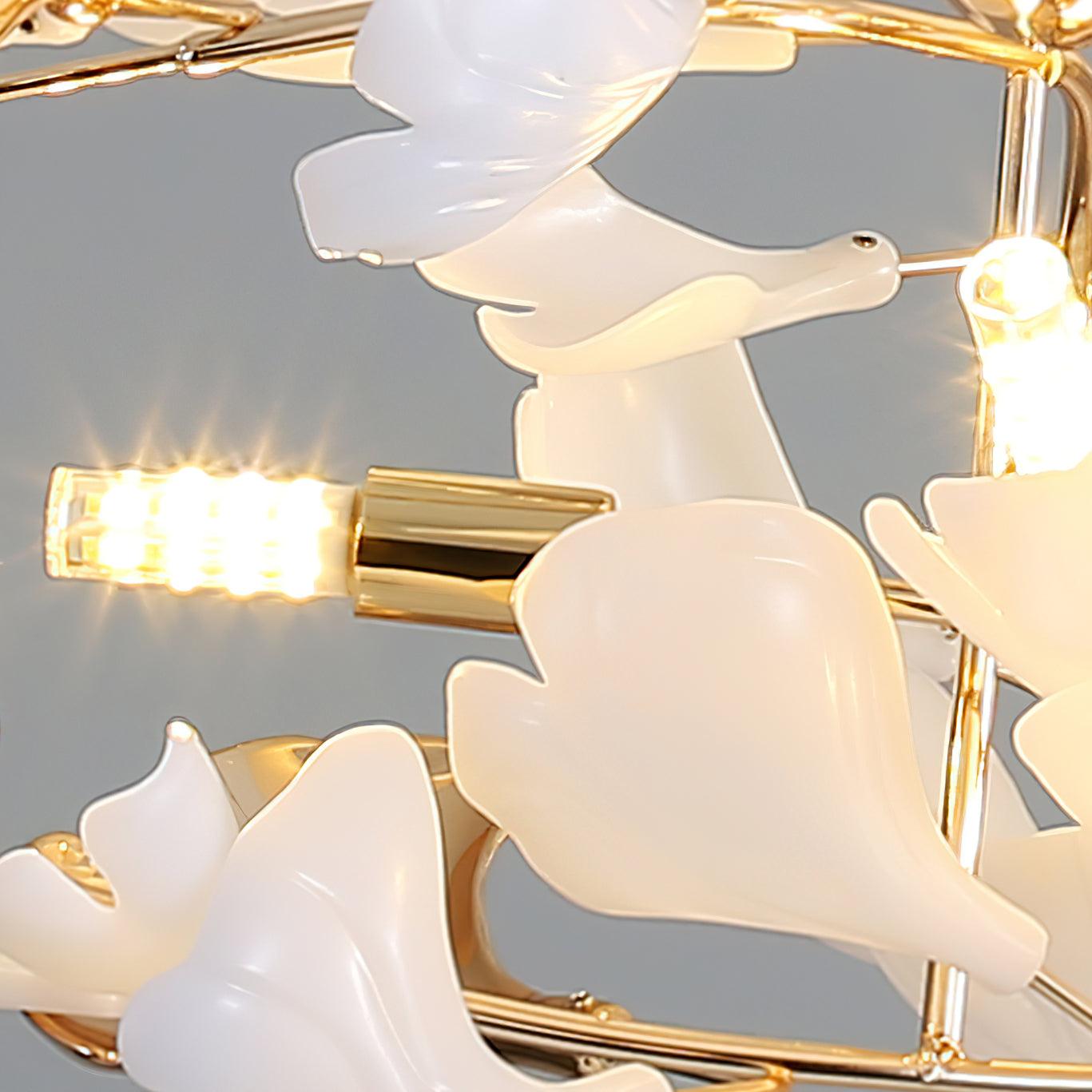 Gingko Chandelier H - Blowlighting