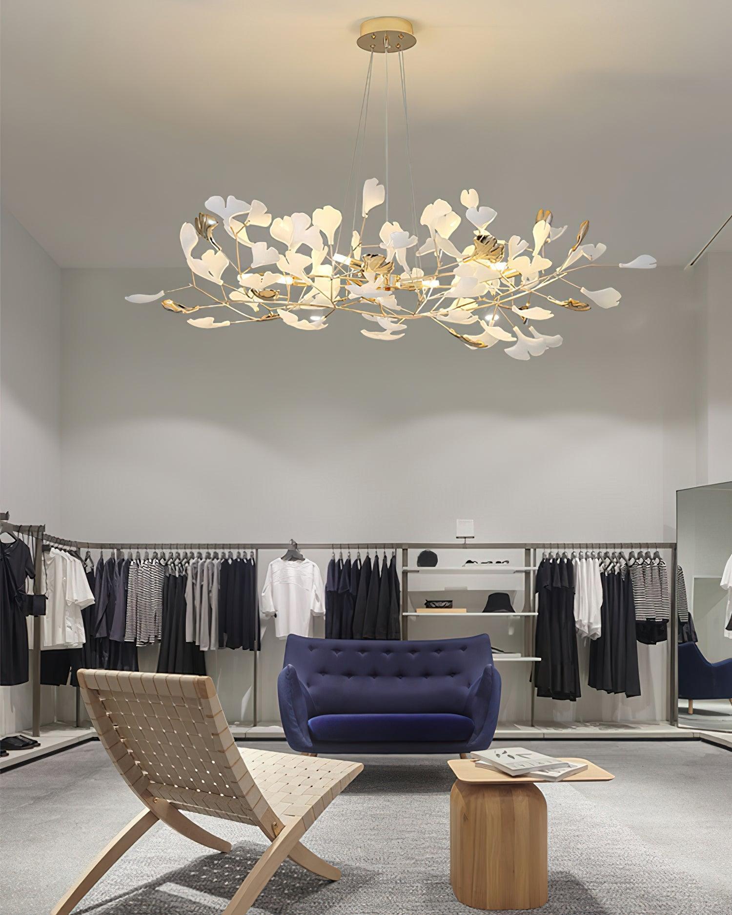 Gingko Chandelier R - Blowlighting