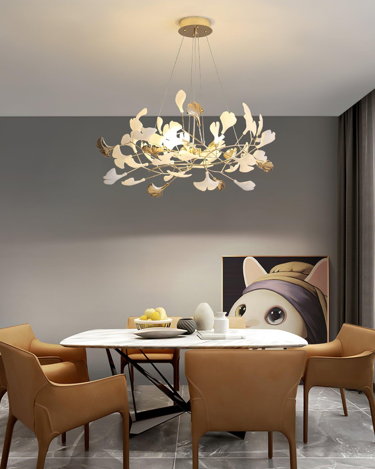 Gingko Chandelier R - Blowlighting