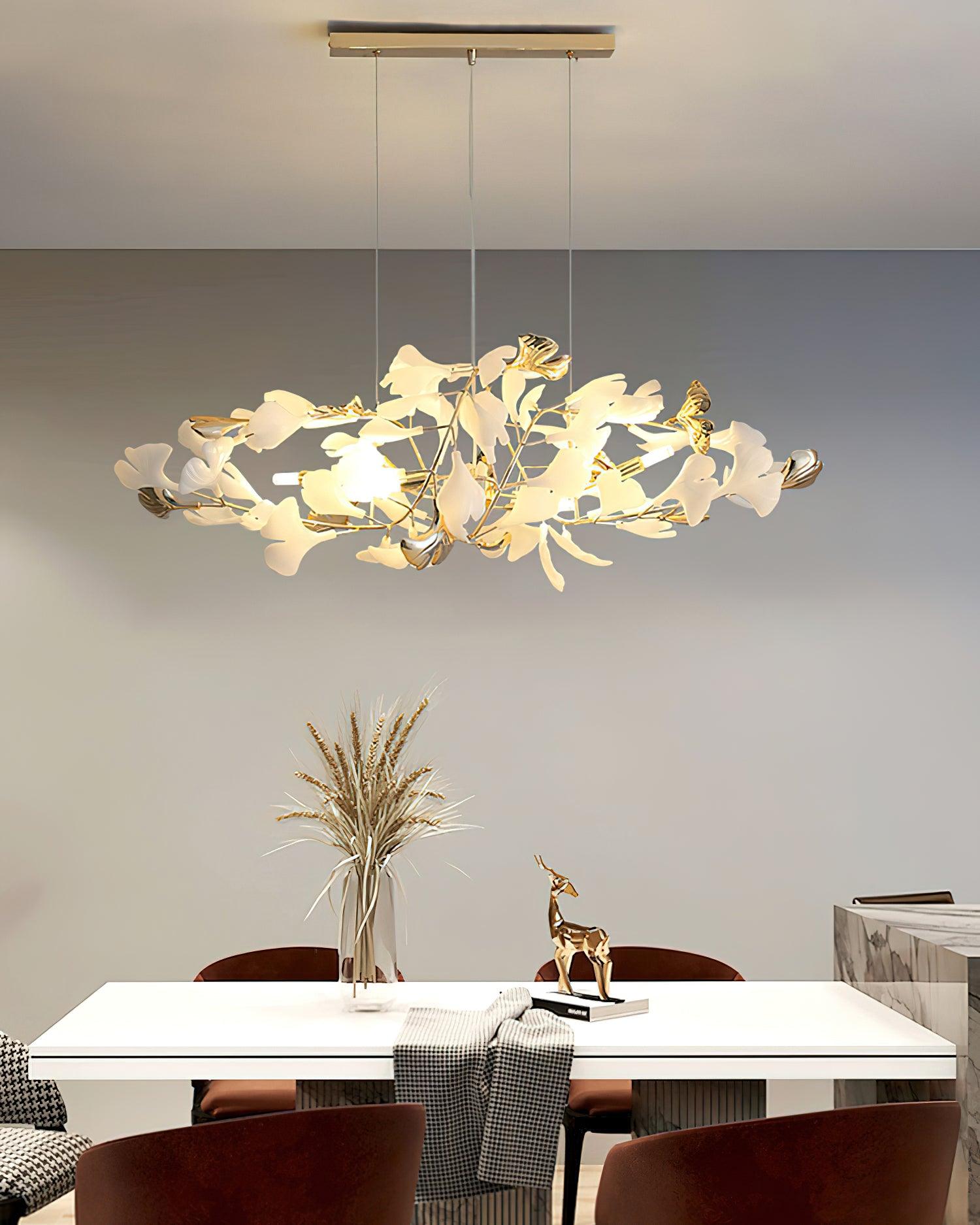 Gingko Chandelier H - Blowlighting