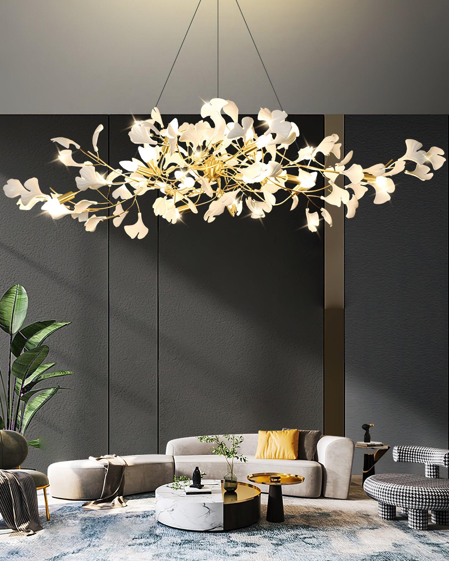Gingko Chandelier I - Blowlighting