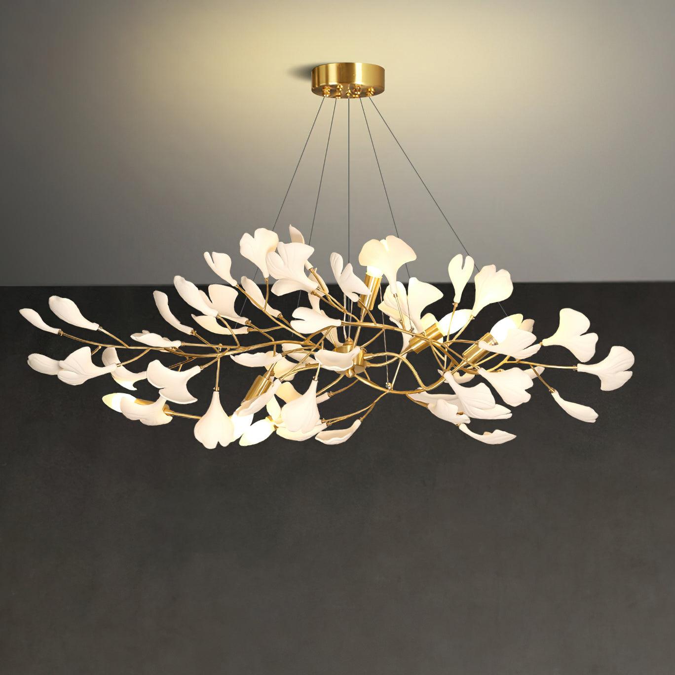 Gingko Chandelier I - Blowlighting