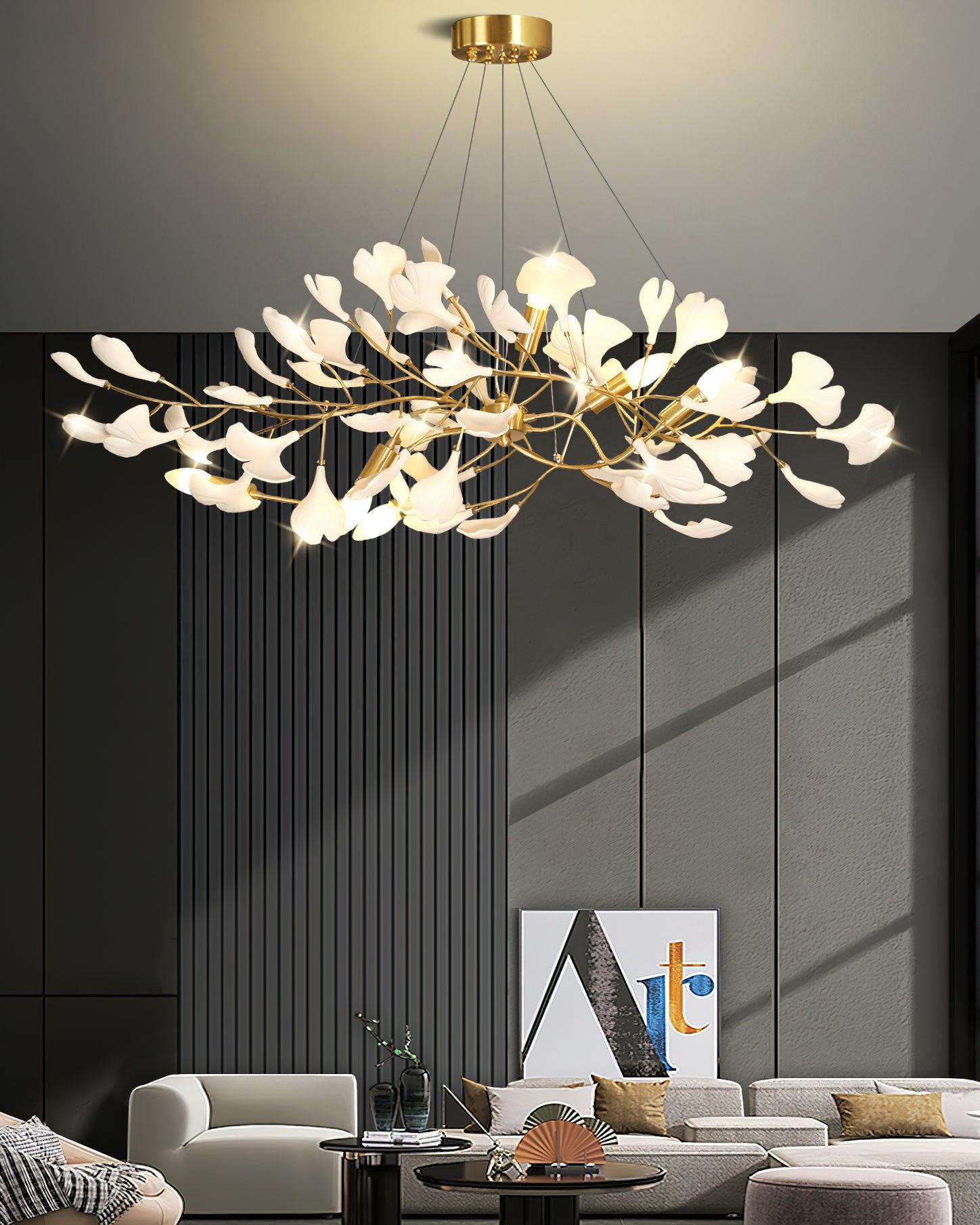 Gingko Chandelier I - Blowlighting